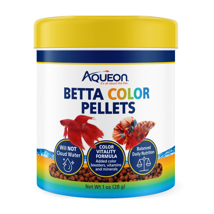 Aqueon Betta Color Pellet Food 1 Ounce