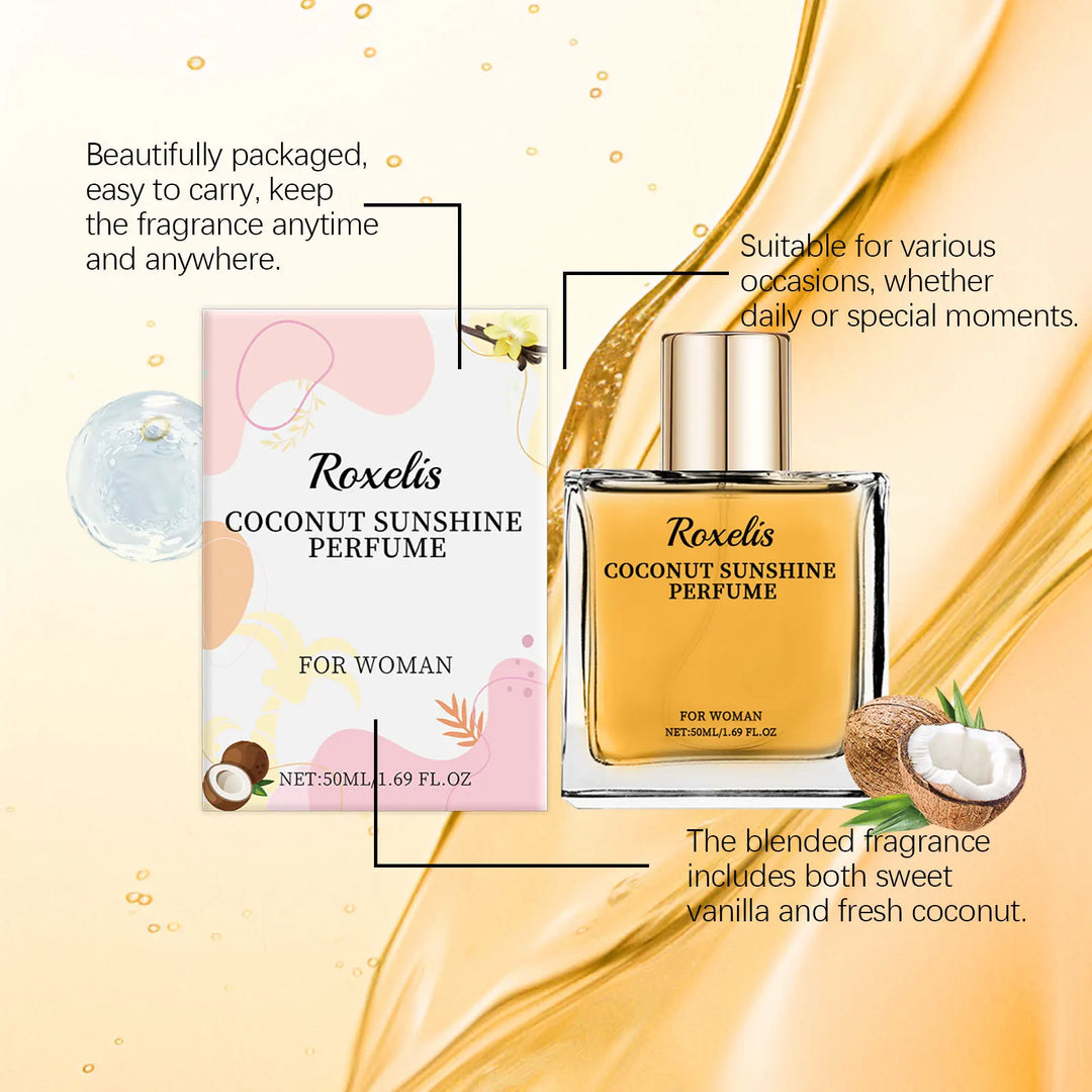 Roxelis 50ml Light Vanilla Perfume Mist Long Lasting Fragrance Natural Scent Pheromone Deodorant Dating Charming Release Perfume