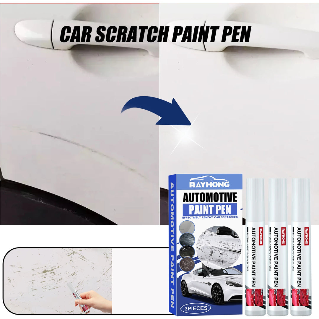 RAYHONG 3pcs Paint For Cars Paint Scratch Repair Waterproof Auto Scratch Remover Pen Black/White Car Paint Pen