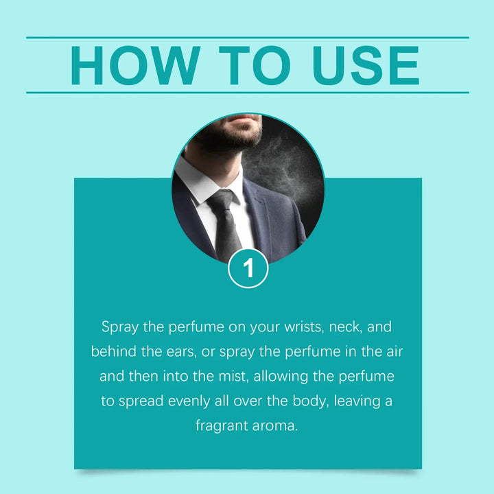 Roxelis 50ml Cologne Men'S Perfume Natural Fresh Fragrance Lasting Pheromone Deodorant Charm  Release Flirting Perfume Spray