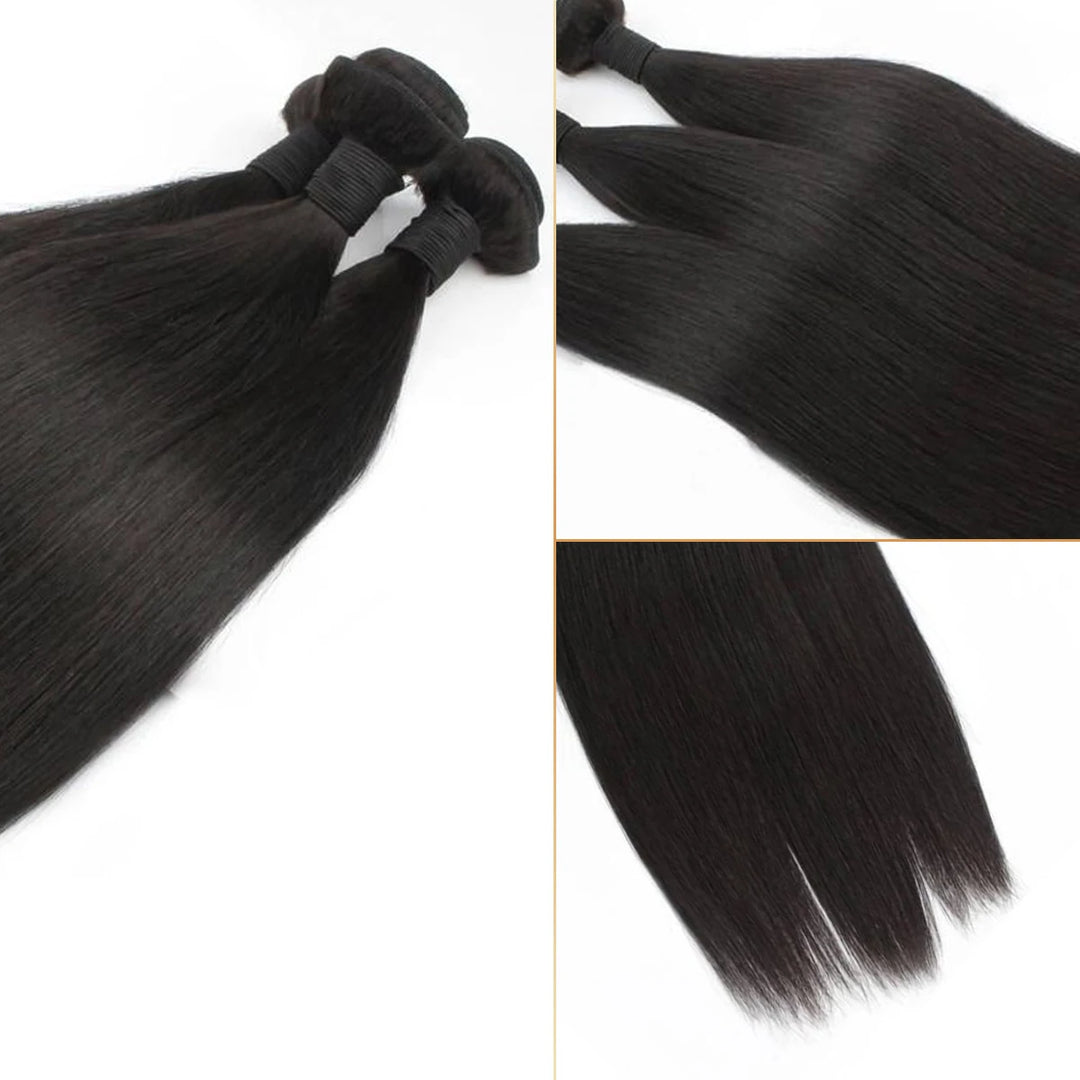 8-34 Inch Bone Straight Human Hair Weave Bundles 16 A Brazilian Natural Color 100% Remy Human Hair Extension 2 4 6 Bundles Weft