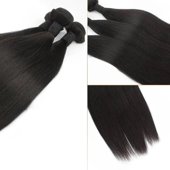 8-34 Inch Bone Straight Human Hair Weave Bundles 16 A Brazilian Natural Color 100% Remy Human Hair Extension 2 4 6 Bundles Weft