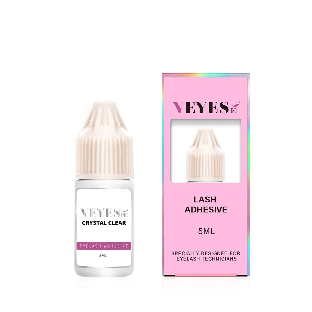 Veyes Inc 5ml/10ml 0.3s Eyelash Extension Glue Shipping from US Veyelash 7 Week Retention Volume Clear Lash Adhesive