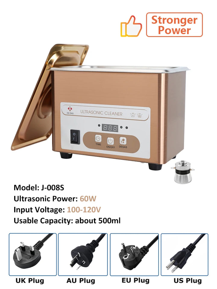 800ml Ultrasonic Cleaner 40kHz Ultra Sonic Cleaner with Timer Ultrasonic Jewelry Cleaner Ultrasonic Cleaning Machine