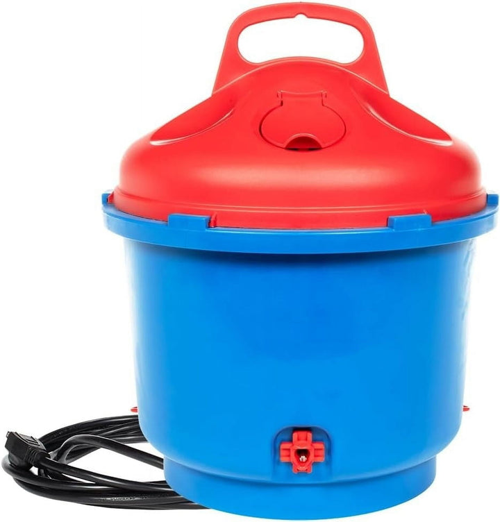 All-Season Heated Poultry Waterer for Chickens and Ducks - 3 Gallon