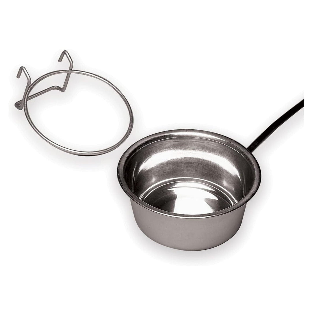 Allied Stainless Steel Heated Pet Bowl with Hutch Mount, 1-Quart