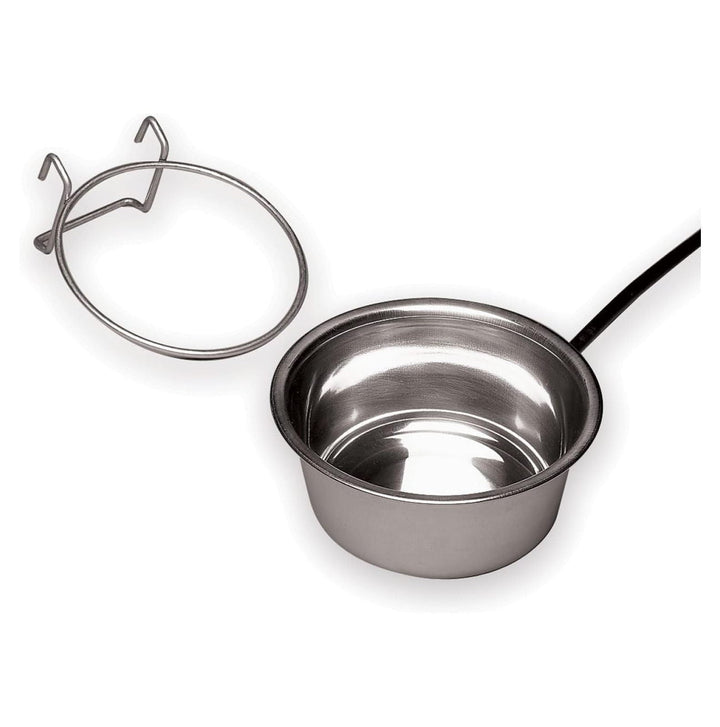 Allied Stainless Steel Heated Pet Bowl with Hutch Mount, 1-Quart