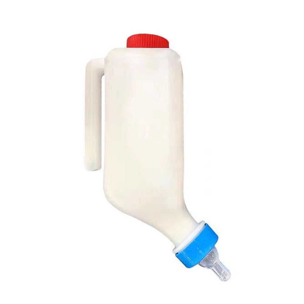Animal Milk Bottle, Goat Bottles for Feeding Baby Goats, 500ml & 800ml Lamb Feeding Bottle, Plastic Milk Feeder Bottle with Handle Soft Nipple, for Lambs, Pig, Cat & Calves C1O3