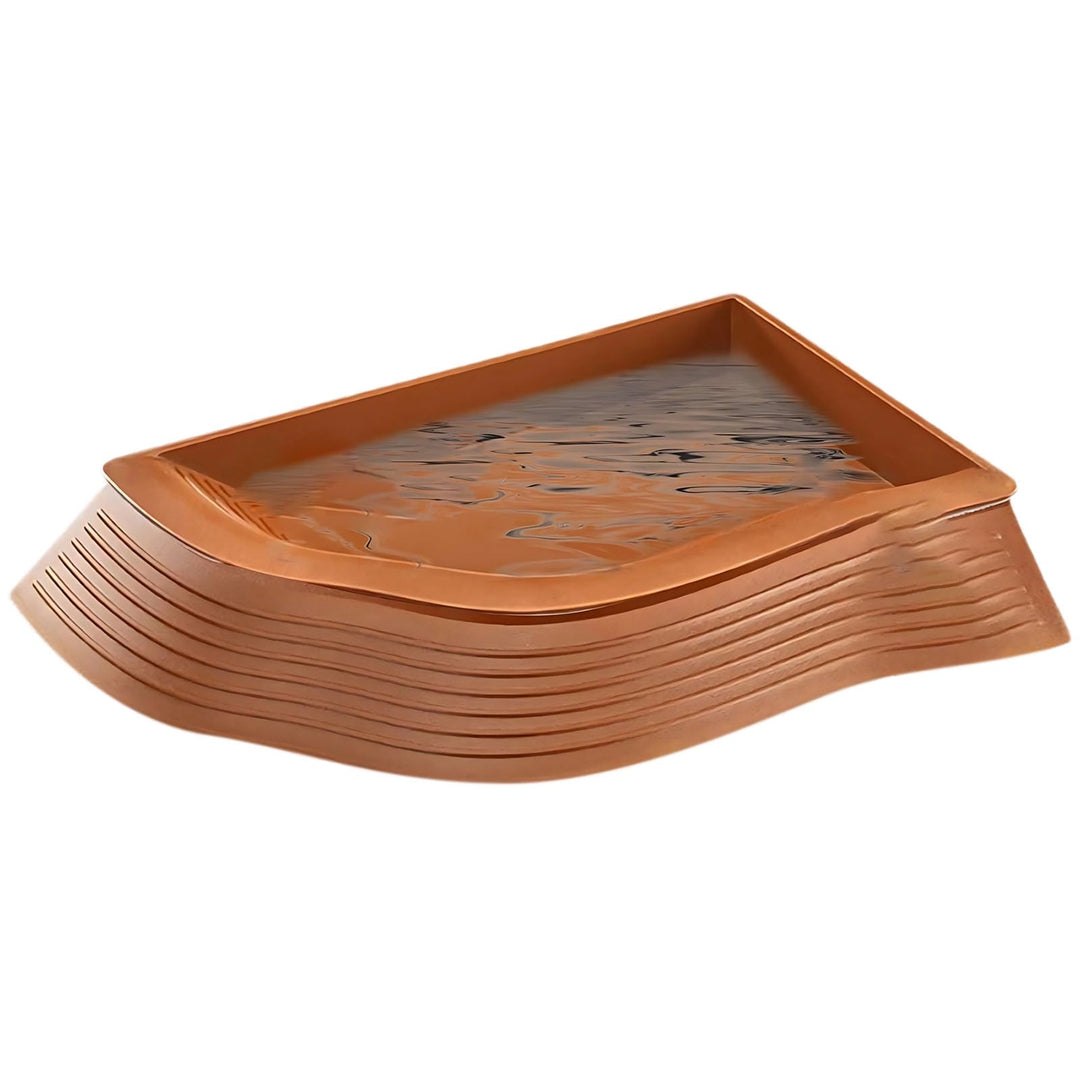 Aodebiao Large Reptile Bathing Pool, Tortoise Food Water Bowls , Reptile Feeding Dish Water Bowl Bathing Pool Aquarium Ornament for Gecko, Snake, Turtle, Bearded Dragon, Lizard Bath