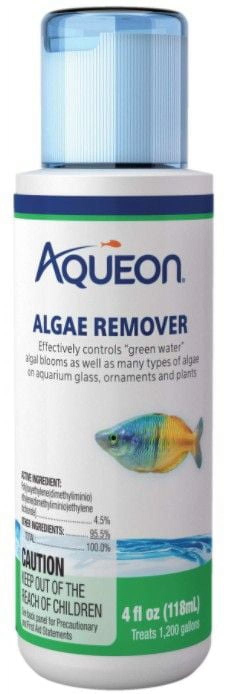 Aqueon Algae Remover Controls Green Water in Freshwater Aquariums 4 oz[ PACK OF 2 ]
