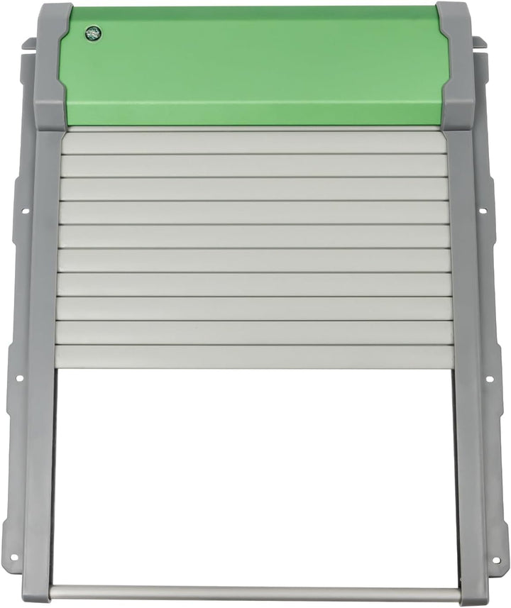 Automatic Chicken Coop Door Solar Powered, Auto Chicken Door Opener with Timer & Light Sensor, Aluminum Alloy Chicken Door with Remote Control & 4 Modes, Intelligent Obstacle Sensors, IP67