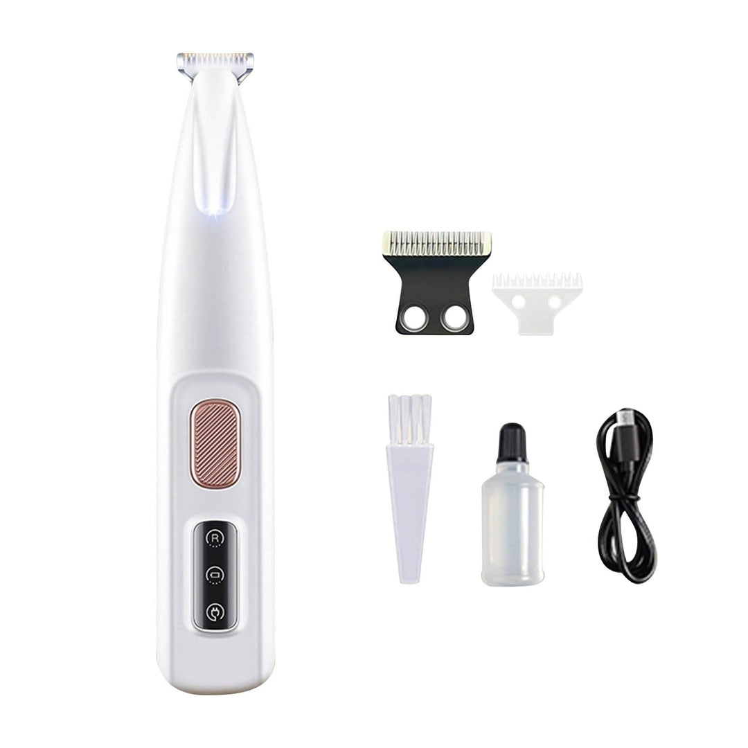 Awdenio Dog Clippers for Grooming, Low Noise Small Dog Clippers with LED Light, Rechargeable Electric Dog Hair Clipper for Pets