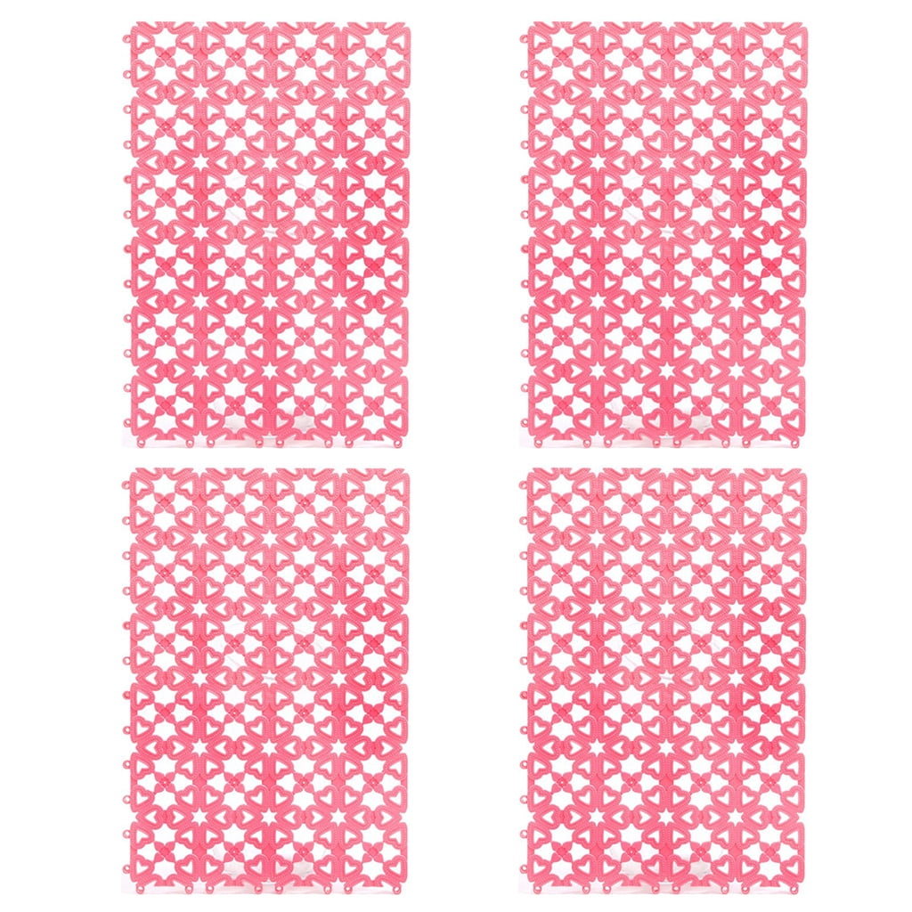 CIYISON Rabbit Cage Mat Floor Plastic Mats Feet Pads for Pet Cats Dogs Hamster Chinchilla Guinea Pig 4 Pack Litter Supplies