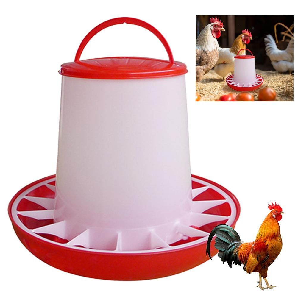 Chick Feeder, Waterer Hanging Poultry Feeder Kit Bird Small Poultry Feeder Flip Top Bird Small Poultry Feeder for Pigeon Chicke Feeder Small Poultry Feeder Drinker Duckling Quail Feeder