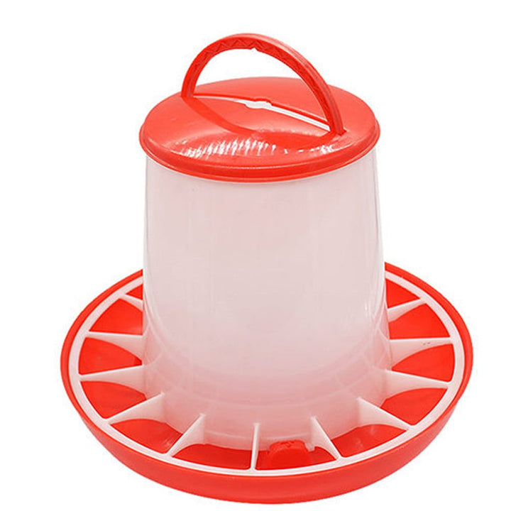 Chick Feeder and Waterer Kit, 2.2LBS Feeder and 0.4Gal Waterer with 3 Adjustable Heights for Baby Chicken Brooder
