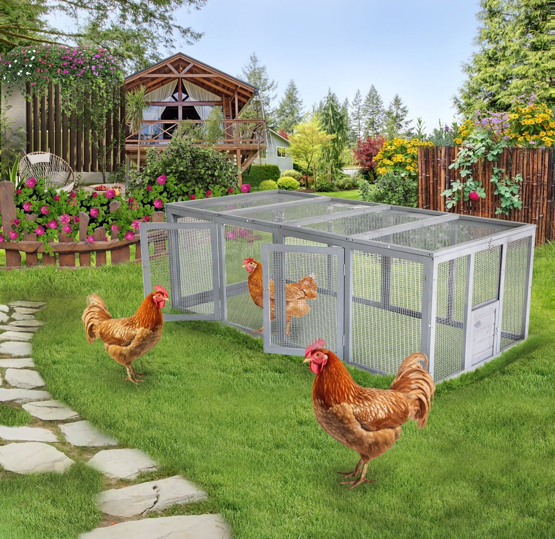 Chicken Coop Run, Extension Chicken Run 20.73 ft² Large Expend Hen House, Universal Chicken Run Perfect for 4-6 Chickens,Ducks, 79" L x 37.8" W x 26.8" H
