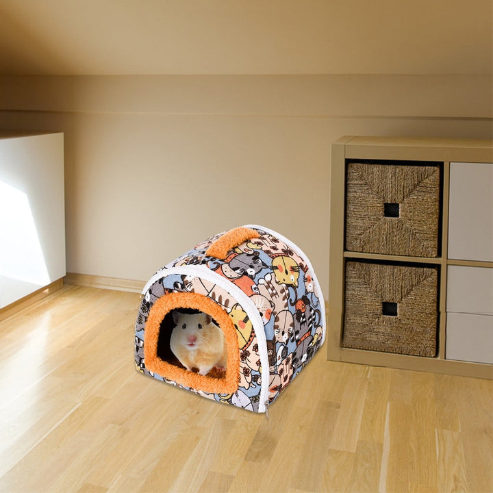 Clearance Czzoypi Cats Beds (Yellow), Cats Beds for Indoor Cats Hamster Hut Winter Warm Hamster Lair Small Pet Lair Hamster Lair Bird Lair