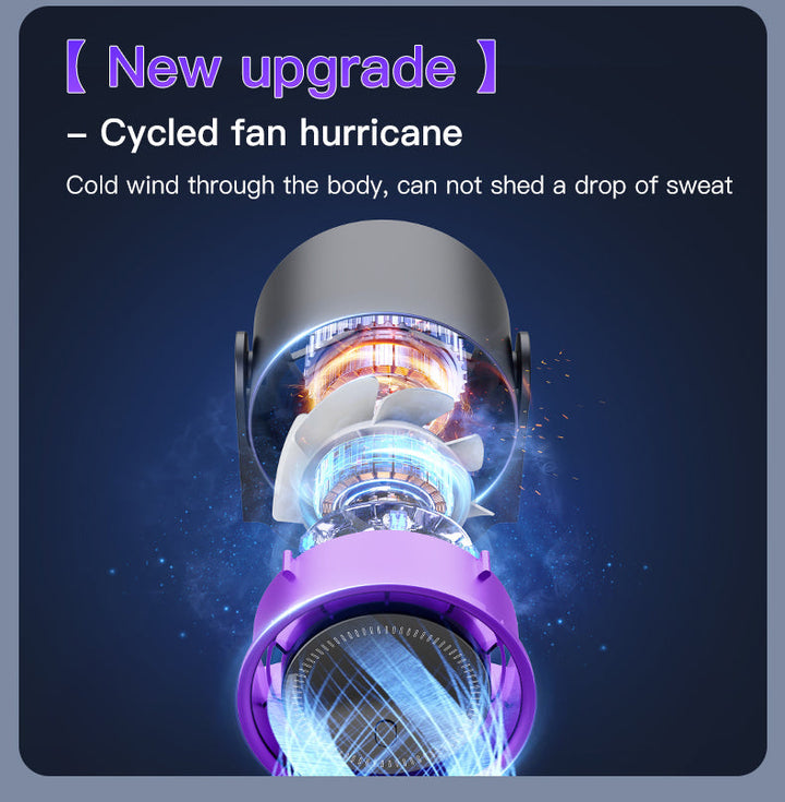 Xiaomi Smart Electric Fan 100 Speed Bladeless Fan USB Charging Desktop Silent Wall Mounted Air Conditioner Office Indoor Camping