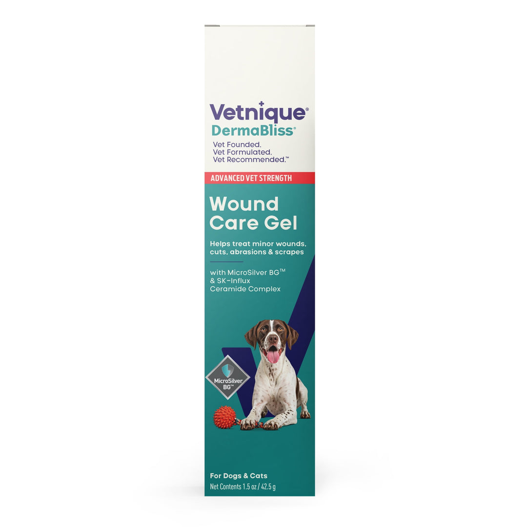 Vetnique DermaBliss Vet Strength Antibacterial Wound Care Gel for Dogs & Cats, 1.5 oz