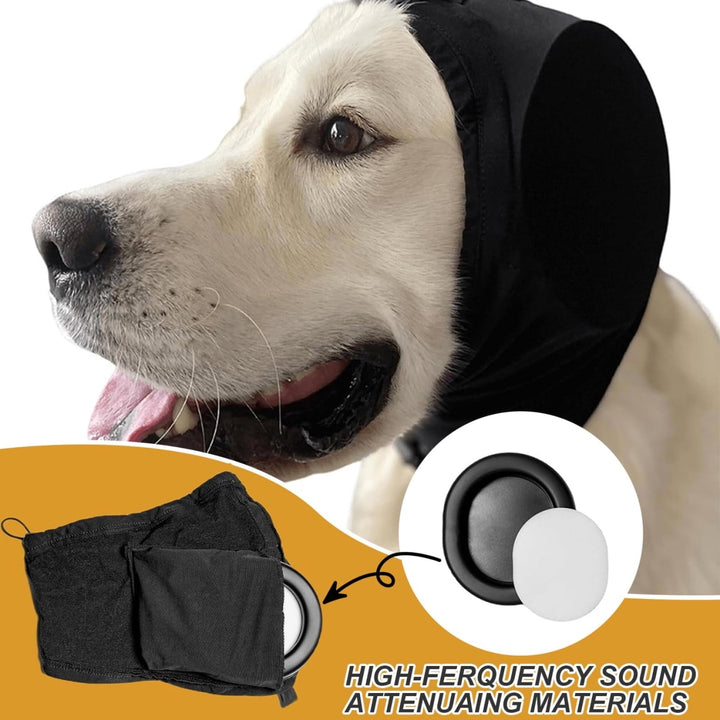 Dog Ear Muffs for Noise Cancelling - Anxiety Relief & Stress Reduction, Adjustable Headband for Thunderstorms Fireworks, Cozy Winter Pet Headphones, Secure Fit for Small Medium Large Dogs