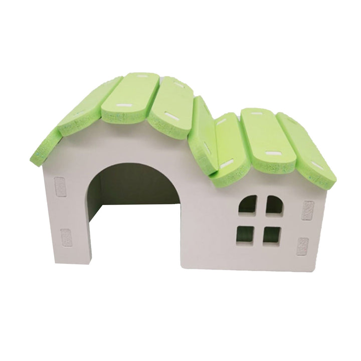 Durable Hamster & Mouse House for Furry Friends Green Small Animal Hideaway
