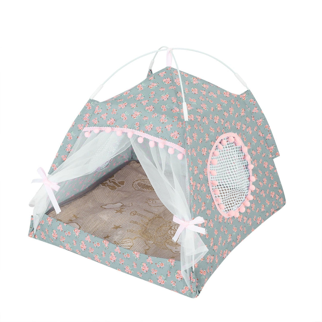 Ear Nest Tent Pet Cat Nest Cat House Available All Seasons For Small And Medium Sized Dogs Removable Washable Foldable for Kitten Cosy Soft Grey