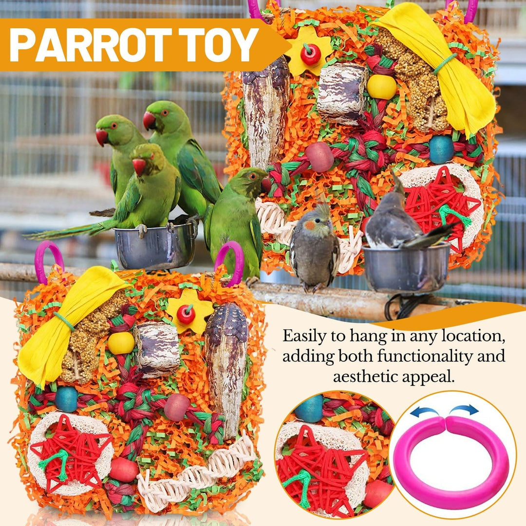 Enrichment Foraging Toy for Small Pets, Chewable Interactive Activity Mat for Rabbits, Guinea Pigs, Chinchillas, Hamsters, Rats, Promotes Natural Instincts and Dental Health