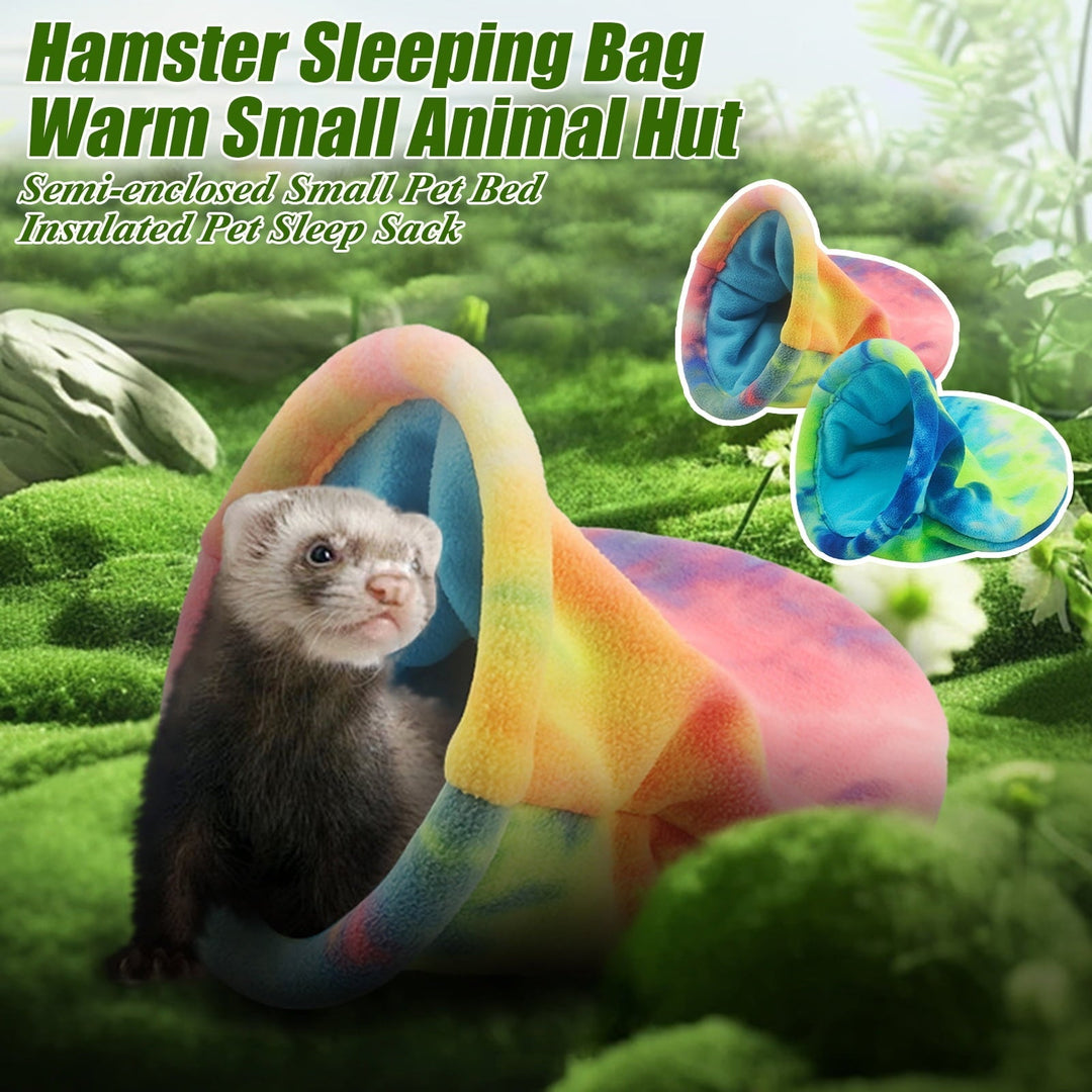 Eoperou Hamster Sleeping Bag Soft Fleece Winter Warm - Hideout Nest Guinea Pig Snuggle Sack Small Animals Cozy Cave for Rabbit Chinchillas Rat Squirrel Hedgehog