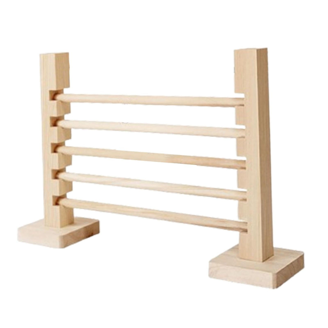 FITYLE Rabbit Jump Bar Wooden Toy Indoor Outdoor, Interactive, Jump Hurdle Bar, Adjustable Height for Pet Rabbit Bunny Jump Training