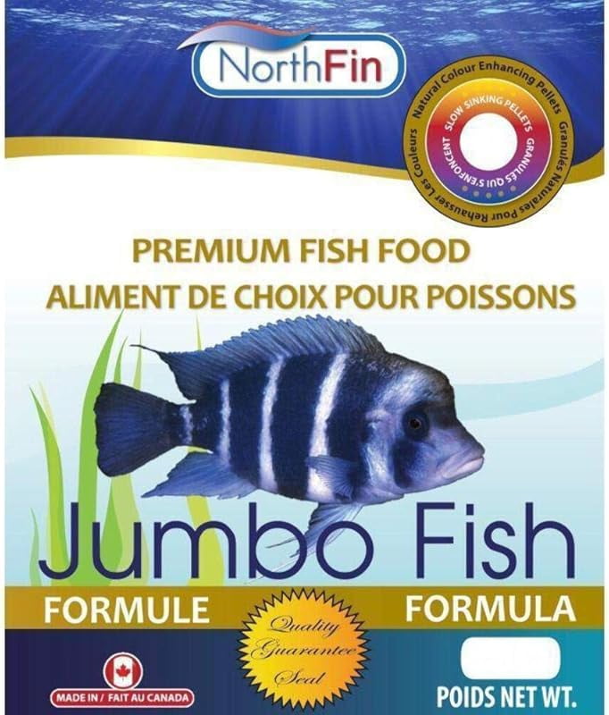 Fish Food Jumbo Formula Slow Sinking Pellets (4mm 500g)