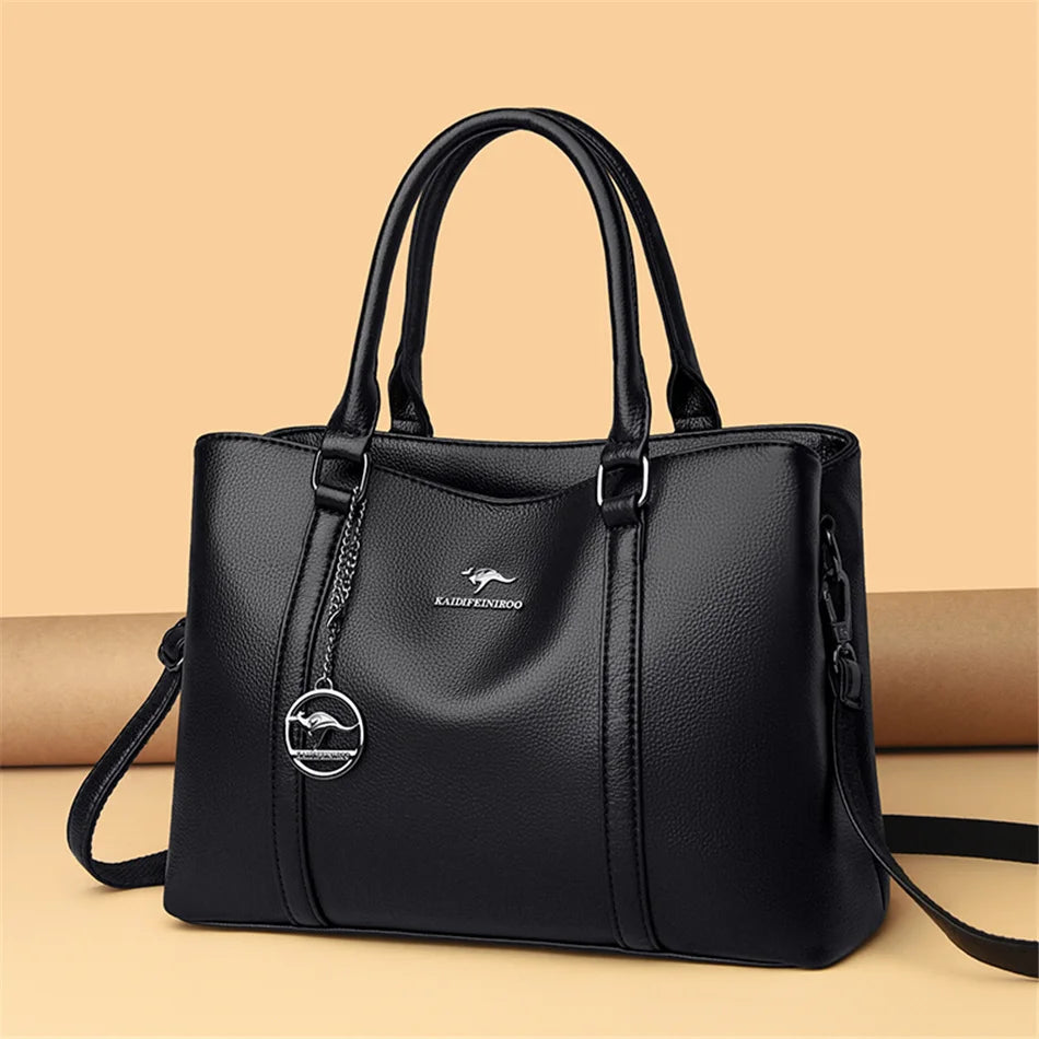 Genuine Brand Luxury Designer Women Bags High Quality Leather Shoulder Crossbody Messenger Tote Bag Large Handbag Purses