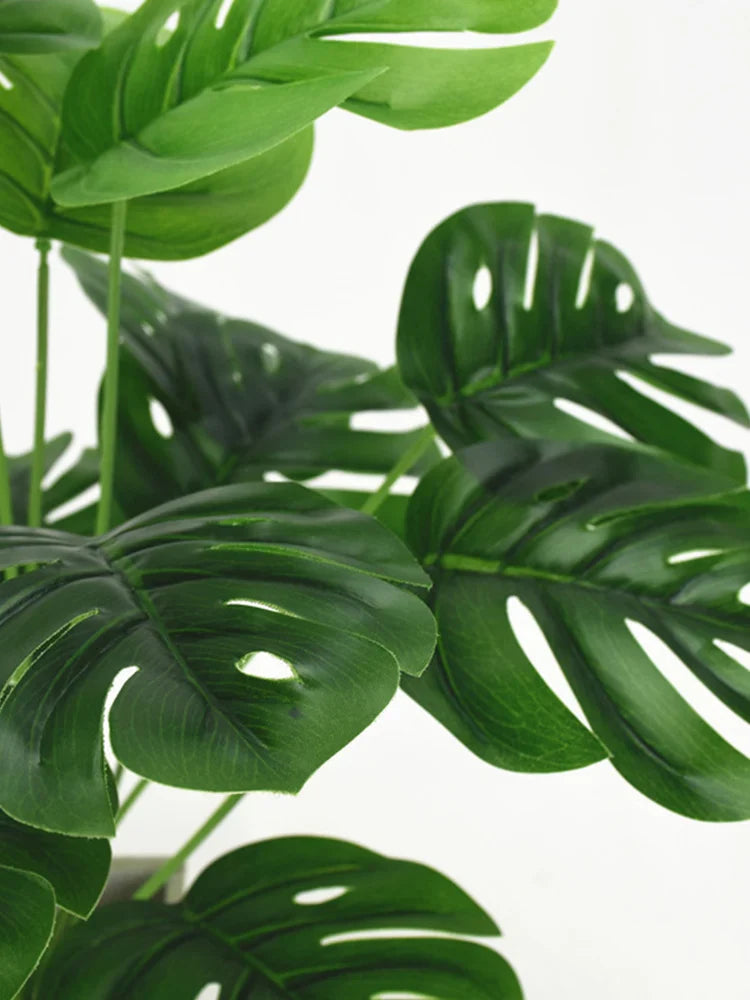 Artificial Monstera Palm Leaves Décor