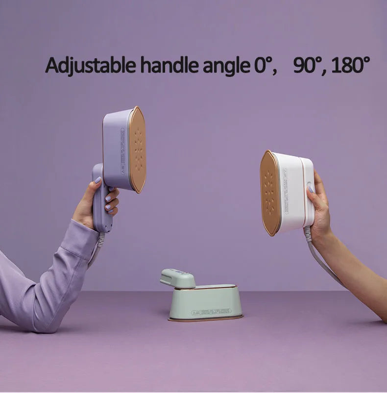 New Hanging Ironing Machine Handheld 1000W Home Small Steam Iron Portable Dry Wet Double Ironing 6 Holes For Steam