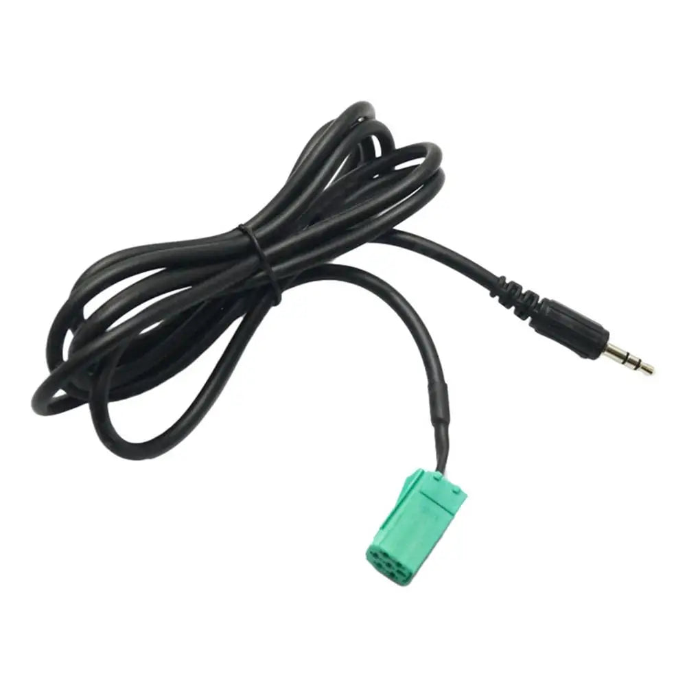Car Aux Cable 3.5MM Audio Adapter For Renaults Clio Espace Kangoo Megane Scenic Trafic Twingo 2005 2006 2007 2008 2009 Active