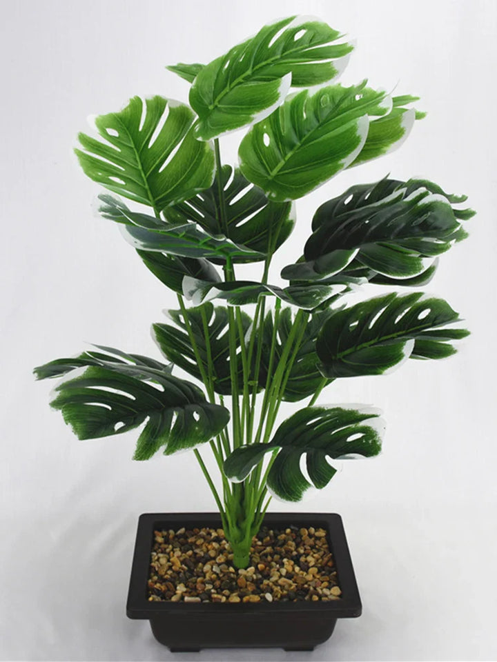 Artificial Monstera Palm Leaves Décor