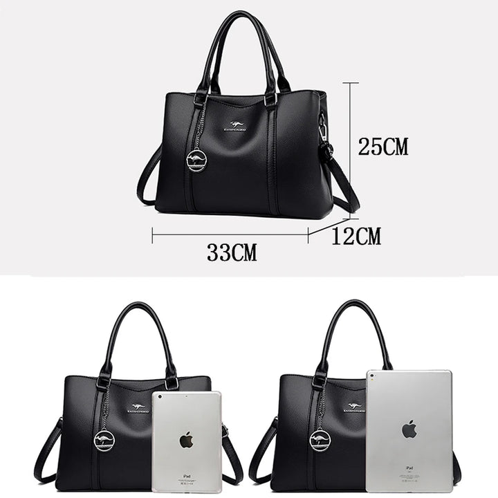 Genuine Brand Luxury Designer Women Bags High Quality Leather Shoulder Crossbody Messenger Tote Bag Large Handbag Purses