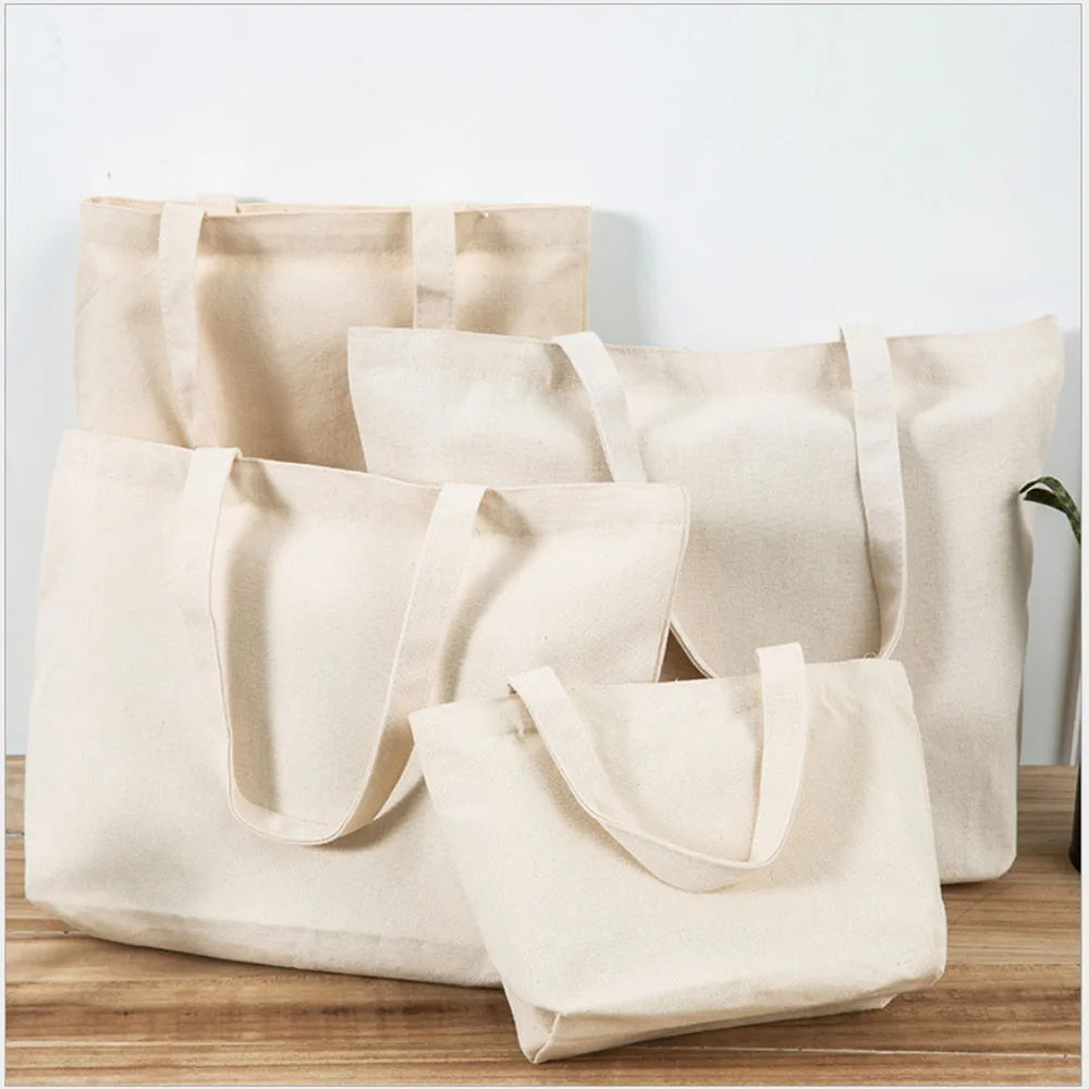 Canvas Bag Grocery Bag Food shopper Bag Eco-Friendly foldable Bag folding Pocket Tote Portable Shoulder Handbags Shopping bag