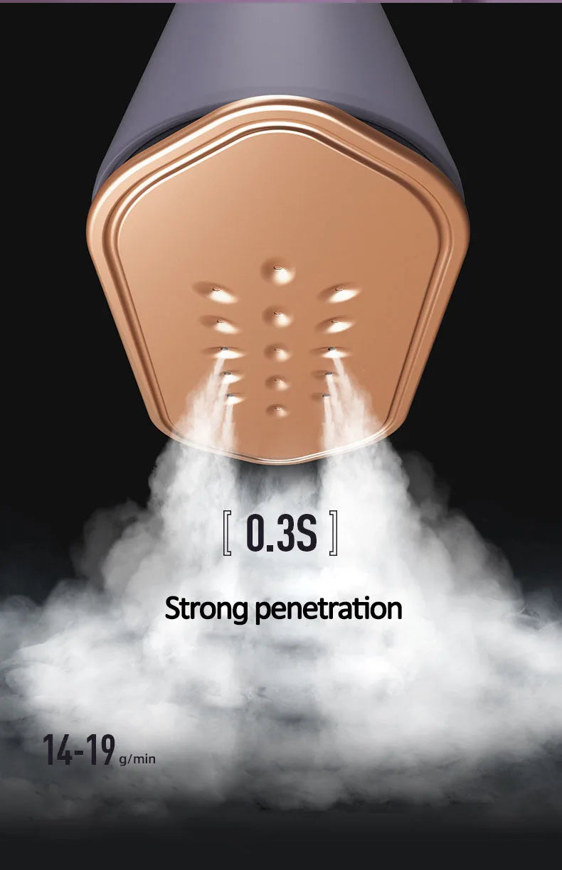 New Hanging Ironing Machine Handheld 1000W Home Small Steam Iron Portable Dry Wet Double Ironing 6 Holes For Steam