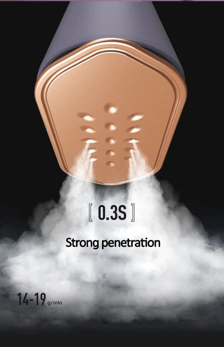 New Hanging Ironing Machine Handheld 1000W Home Small Steam Iron Portable Dry Wet Double Ironing 6 Holes For Steam