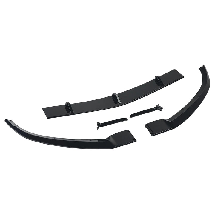 MagicKit ABS Car Front Bumper Spoiler Lip Splitter Trim for Mercedes Benz C-Class C205 W205 A205 2015 2016 2017 2018 Black CAR