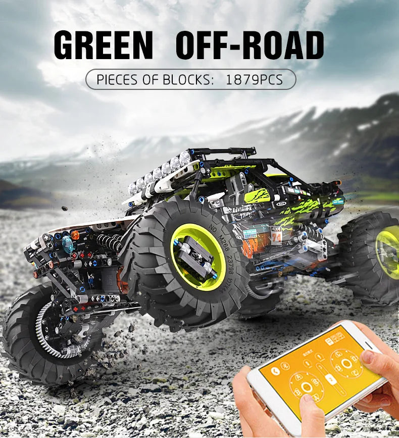 MOULD KING 18002 Technical RC Car Toys For Boys Building Blocks Remote Control Off-Road Car Terrain Climbing Buggy Truck Gifts