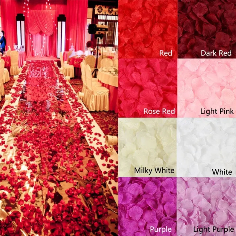 Artificial Rose Petals Wedding Decor