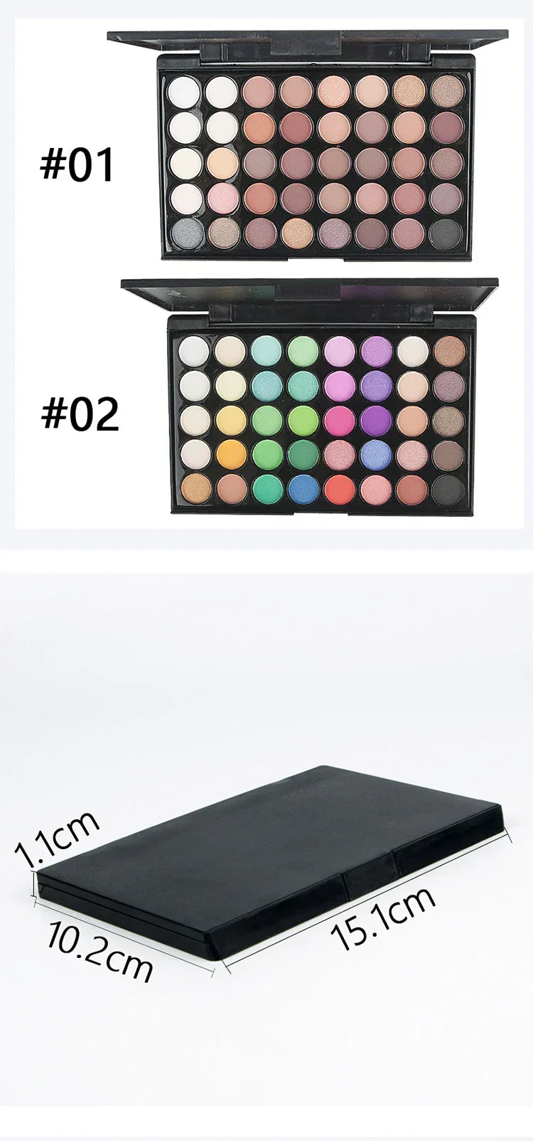 40-Color Earth Tone Eyeshadow