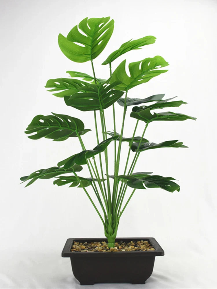 Artificial Monstera Palm Leaves Décor
