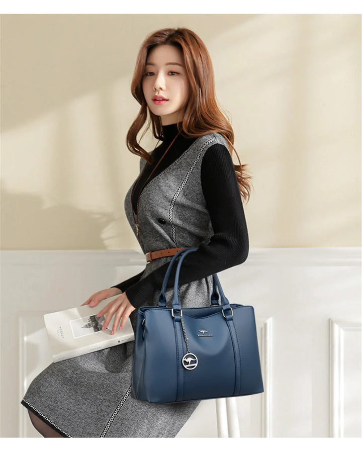 Genuine Brand Luxury Designer Women Bags High Quality Leather Shoulder Crossbody Messenger Tote Bag Large Handbag Purses