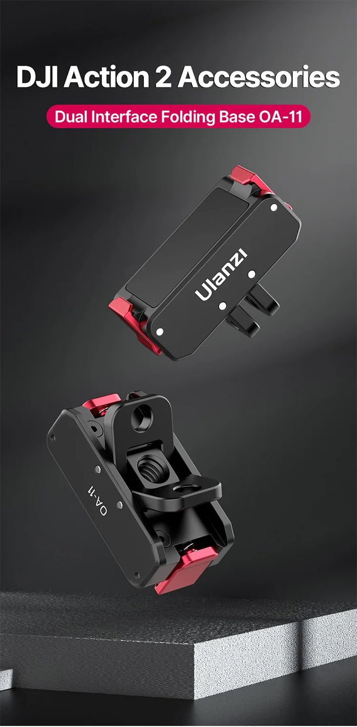 Ulanzi MT-50 Magnetic Tripod for Dji Osmo Action 5 4 3 Adjustable Underwater Selfie Stick Stand Mount Action Camera Accessories