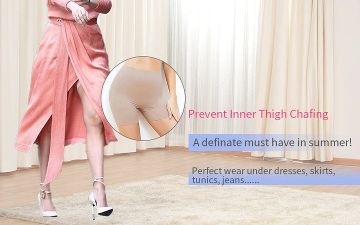 Anti Chafing Underwear for Women New Boyshorts Panties Smooth Slips Shorts for Women Under Dress Tummy Control Shapewear