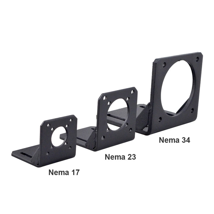 STEPPERONLINE Nema 17/23/34 Stepper Motor Mounting Bracket L Support Alloy Steel Stepping Motor Holder