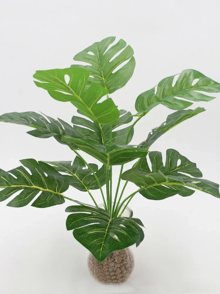 Artificial Monstera Palm Leaves Décor