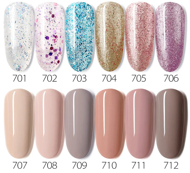 VENALISA VIP4 Kit Nail Gel Polish HEMA FREE Full Coverage 36/60 Color Gel Pigment Professional Nail Art Long-lasting Gel Varnish